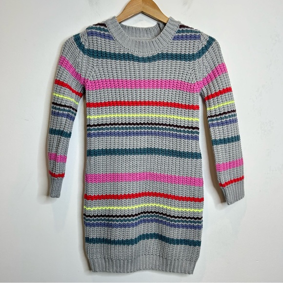 Gymboree Striped Knit Colourful Sweater Dress - Picture 2 of 4
